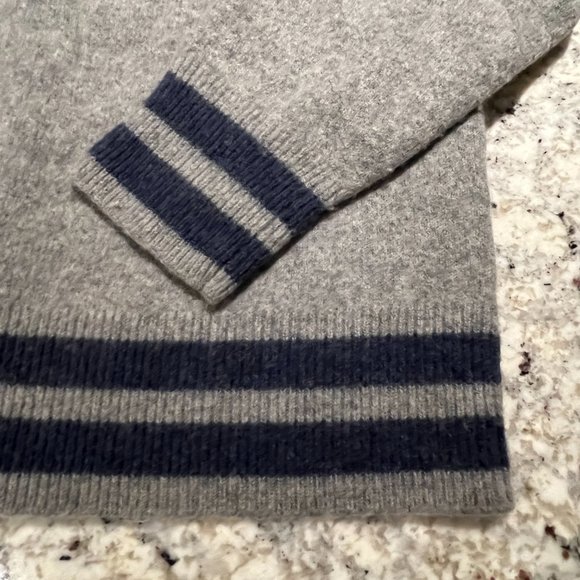 PSYCHO BUNNY Fulton Cardigan Sweater 498, Heather Grey Storm Skull Bunny, Unisex - Picture 6 of 16